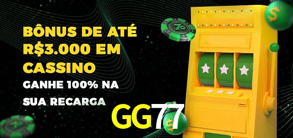 GG77 melhor bônus de depósito