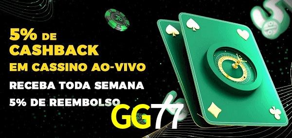 Promoções do cassino ao Vivo GG77